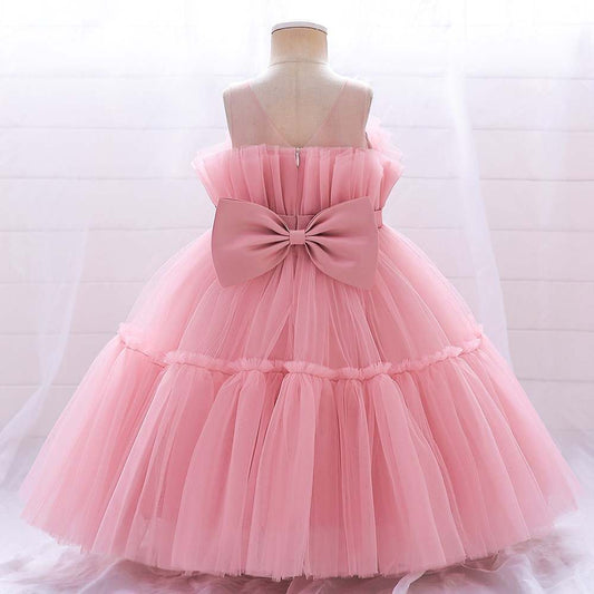 PARTY DRESS BABY GIRL-ROSE PINK