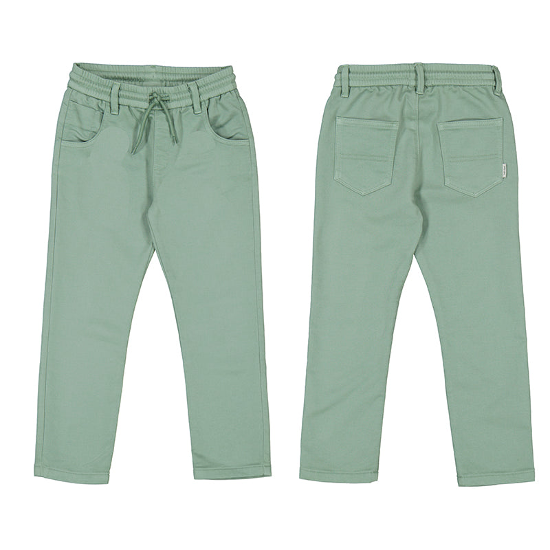 3572 Boy Twill Pants with Drawstring
