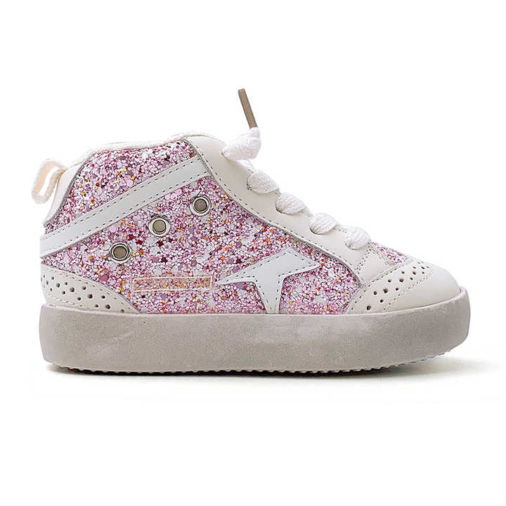 GLITTER STAR GIRLS SNEAKERS PINK