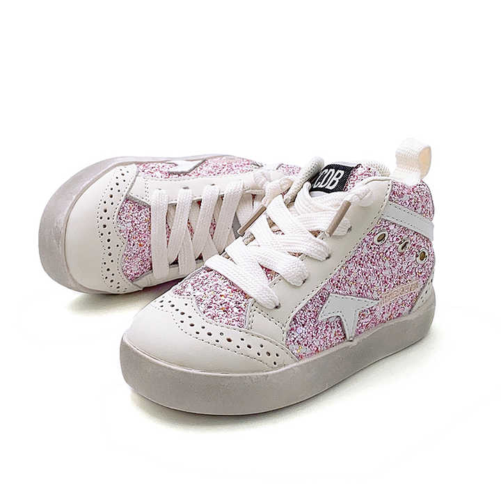 GLITTER STAR GIRLS SNEAKERS PINK