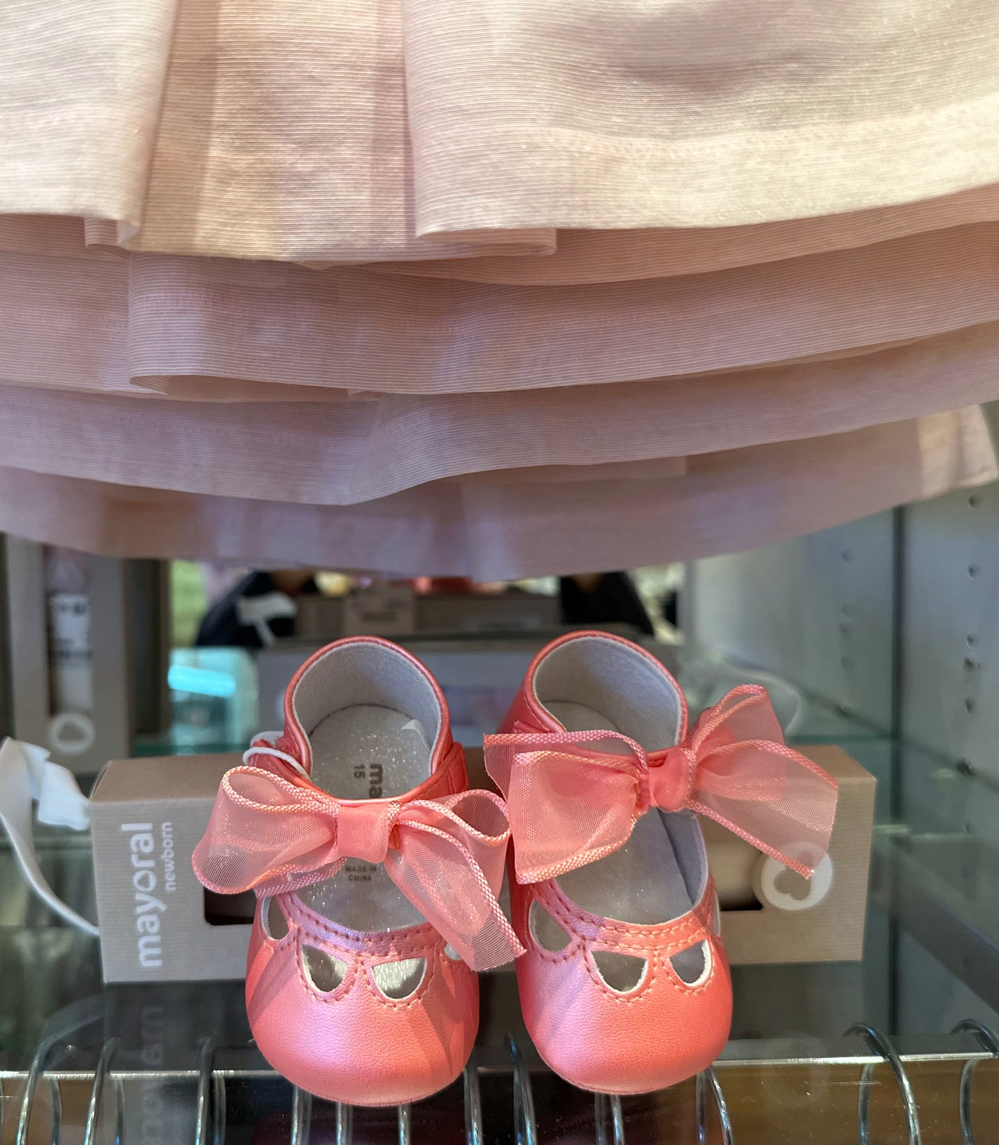 9900 Newborn Ceremony Mary Jane with Bow