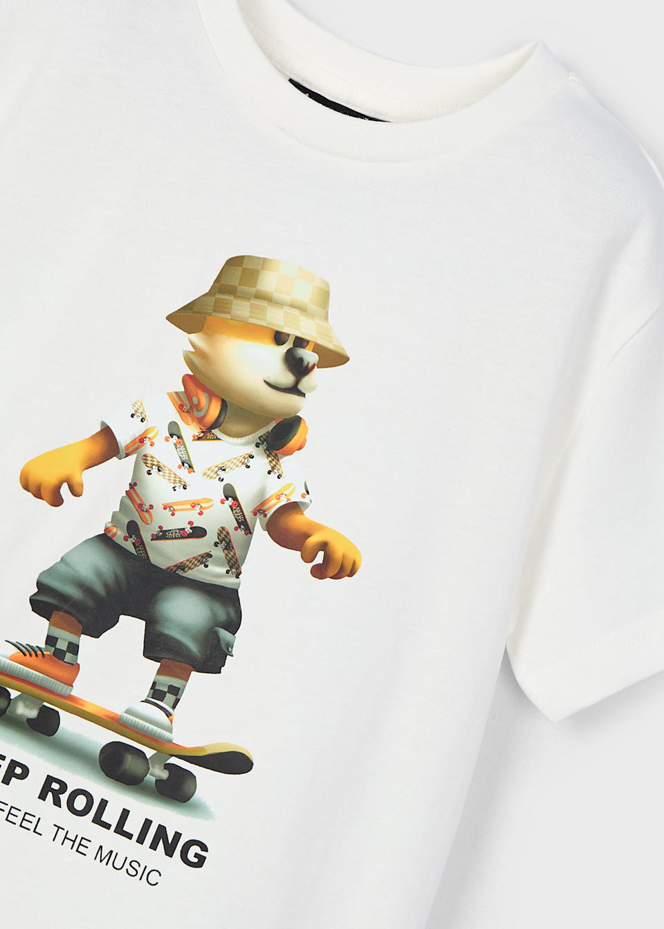 3041 Boy Animal Skateboard T-Shirt