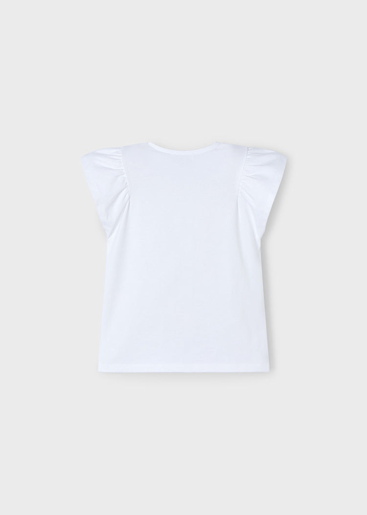 3002 Girl Embossed Flower T-Shirt