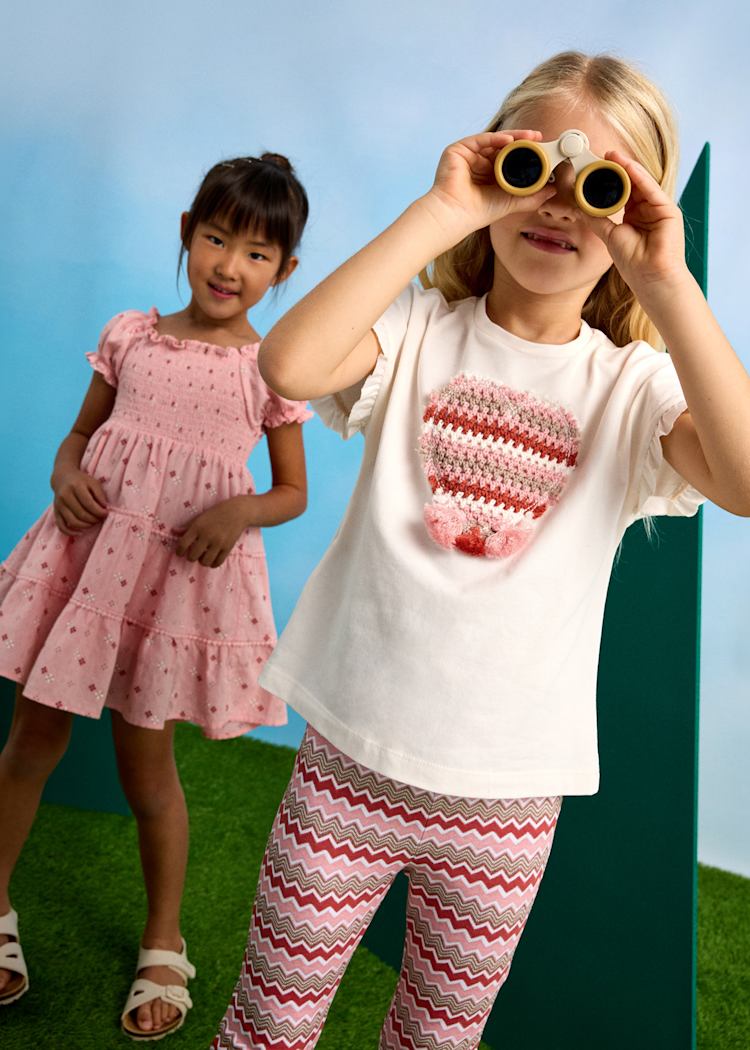 3709 Girl Flared Leggings and T-Shirt Set