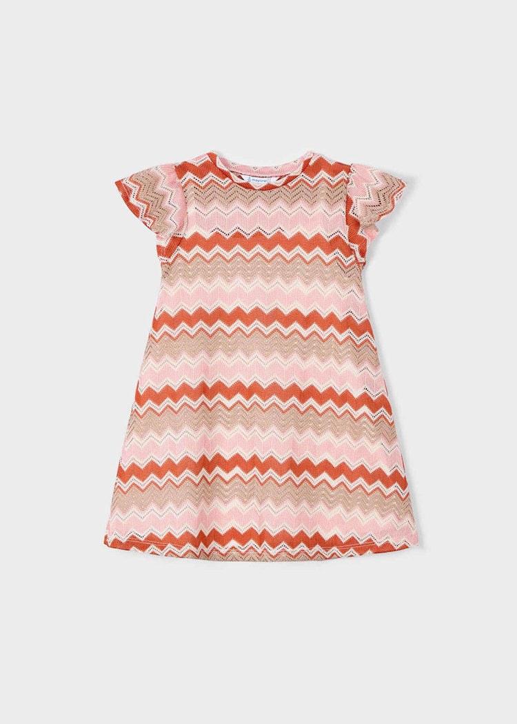3926 Girl Zigzag Dress