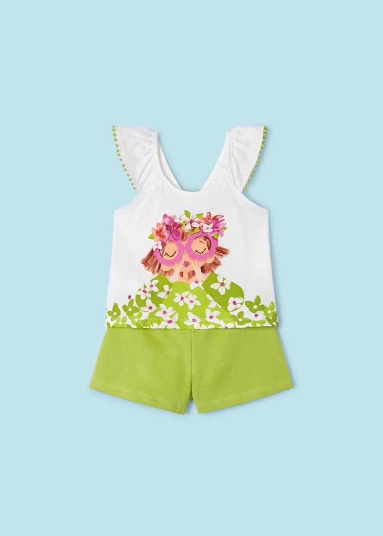 3261 SHORTS SET KIWI