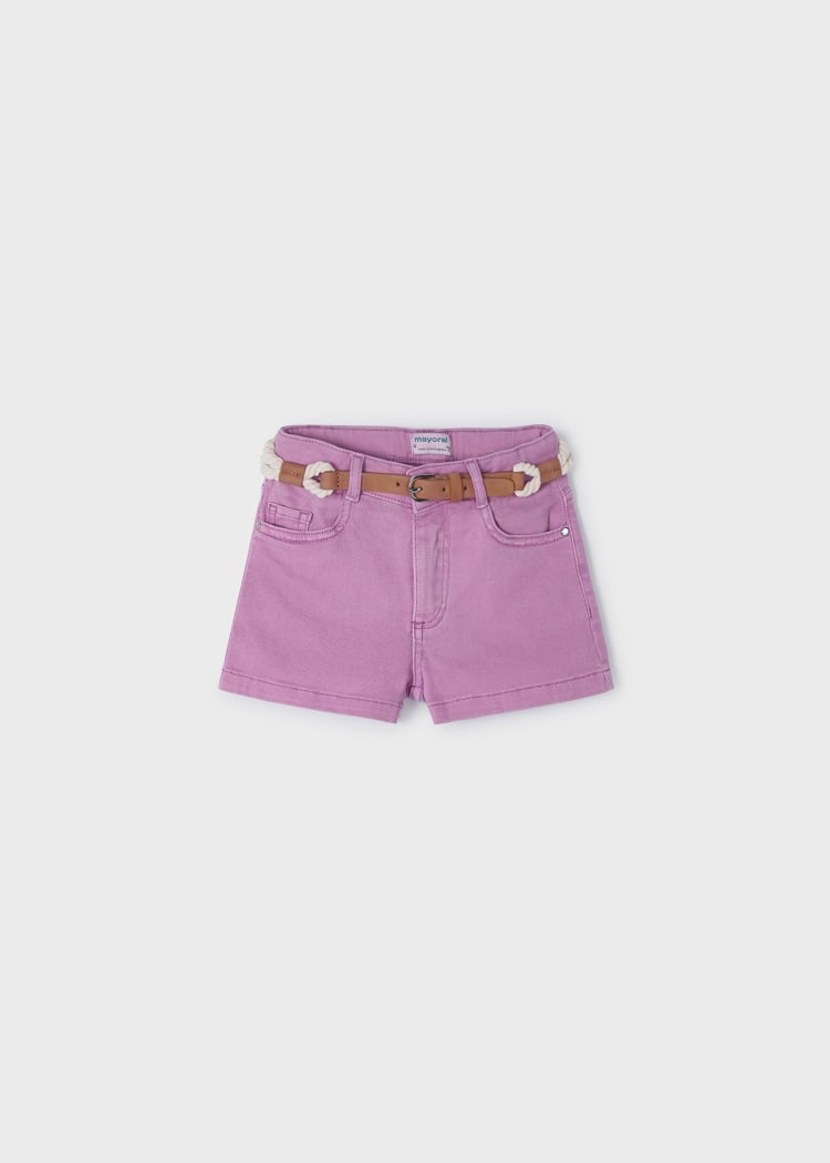 234 Basic twill shorts-Orchid