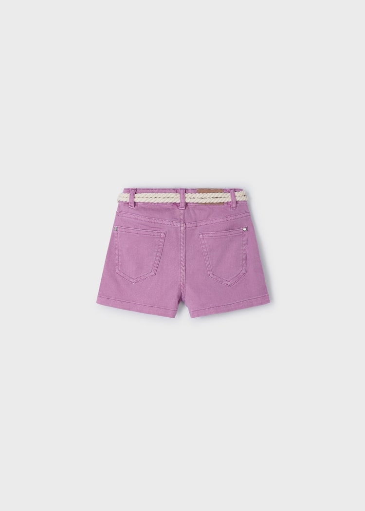 234 Basic twill shorts-Orchid