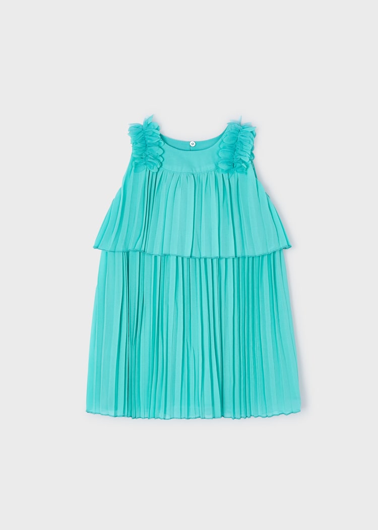 3920 PLEATED DRESS JADE