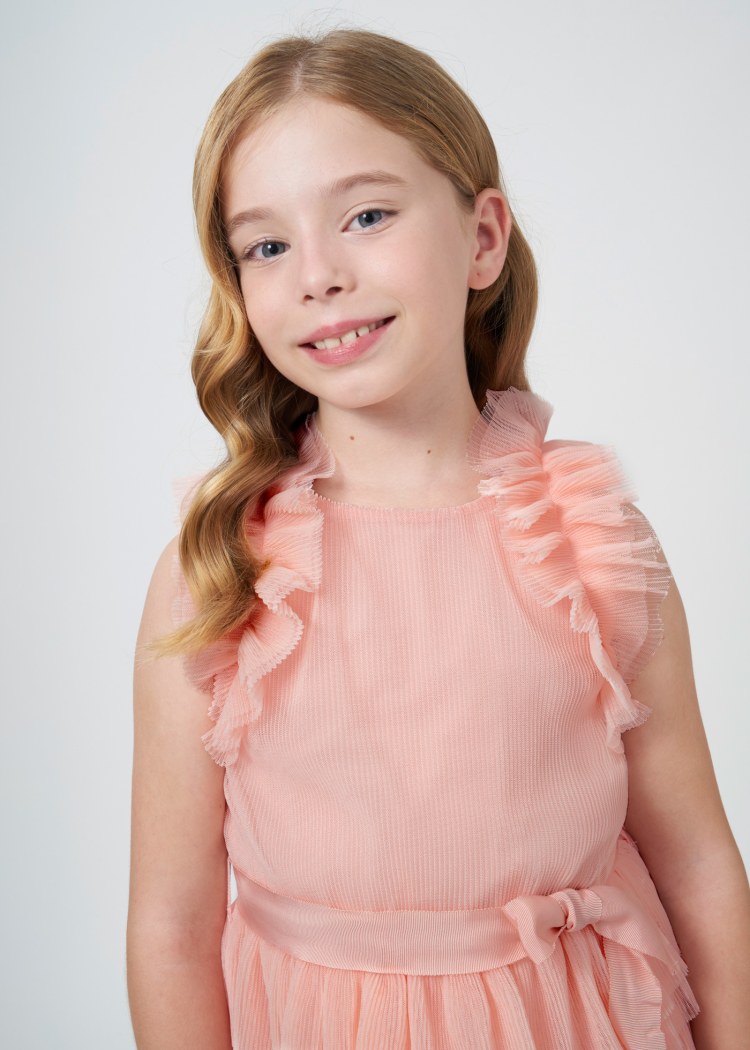 6943 TULIP ROSE TULLE DRESS