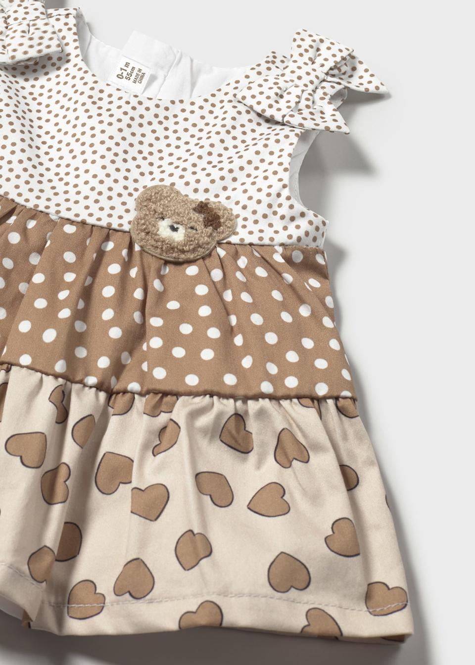 1868 Newborn Ruffled Dress