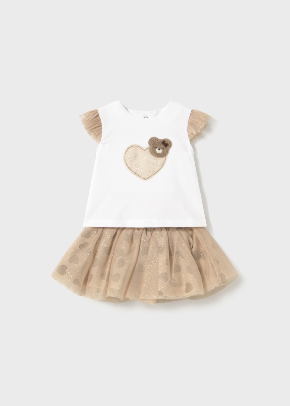 1874 Newborn Tulle Skirt and T-Shirt Set