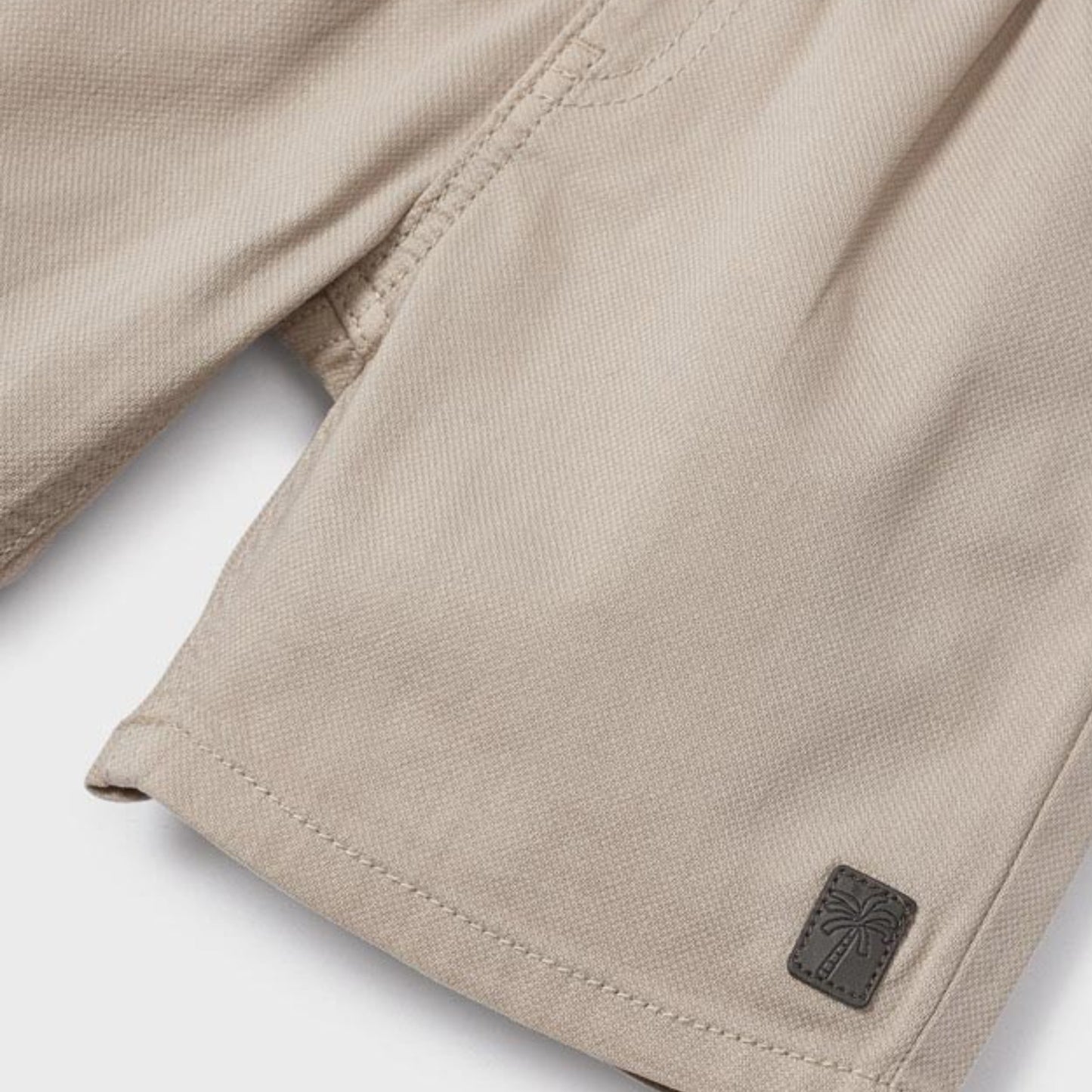 BEIGE STRUCTURED SHORTS BOY