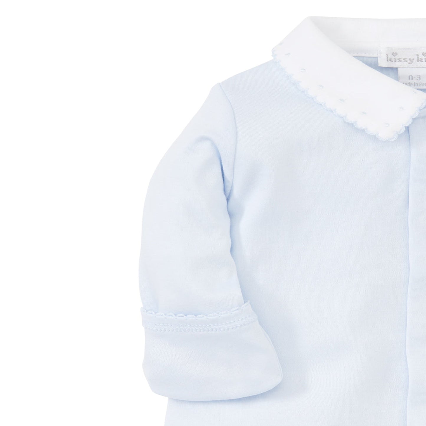 BLUE NEW BEGINNINGS FOOTIE W/COLLAR