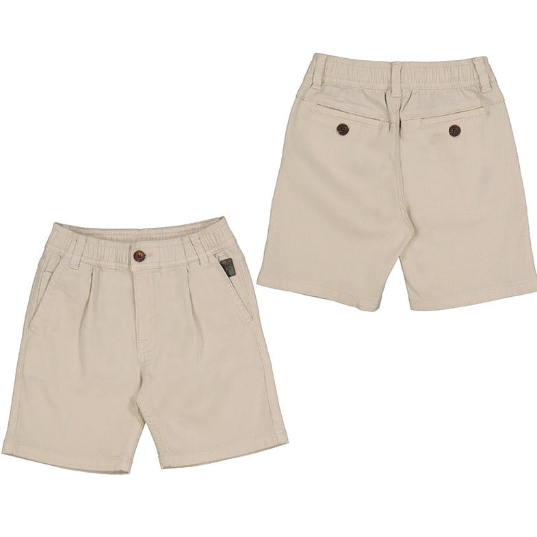 BEIGE STRUCTURED SHORTS BOY
