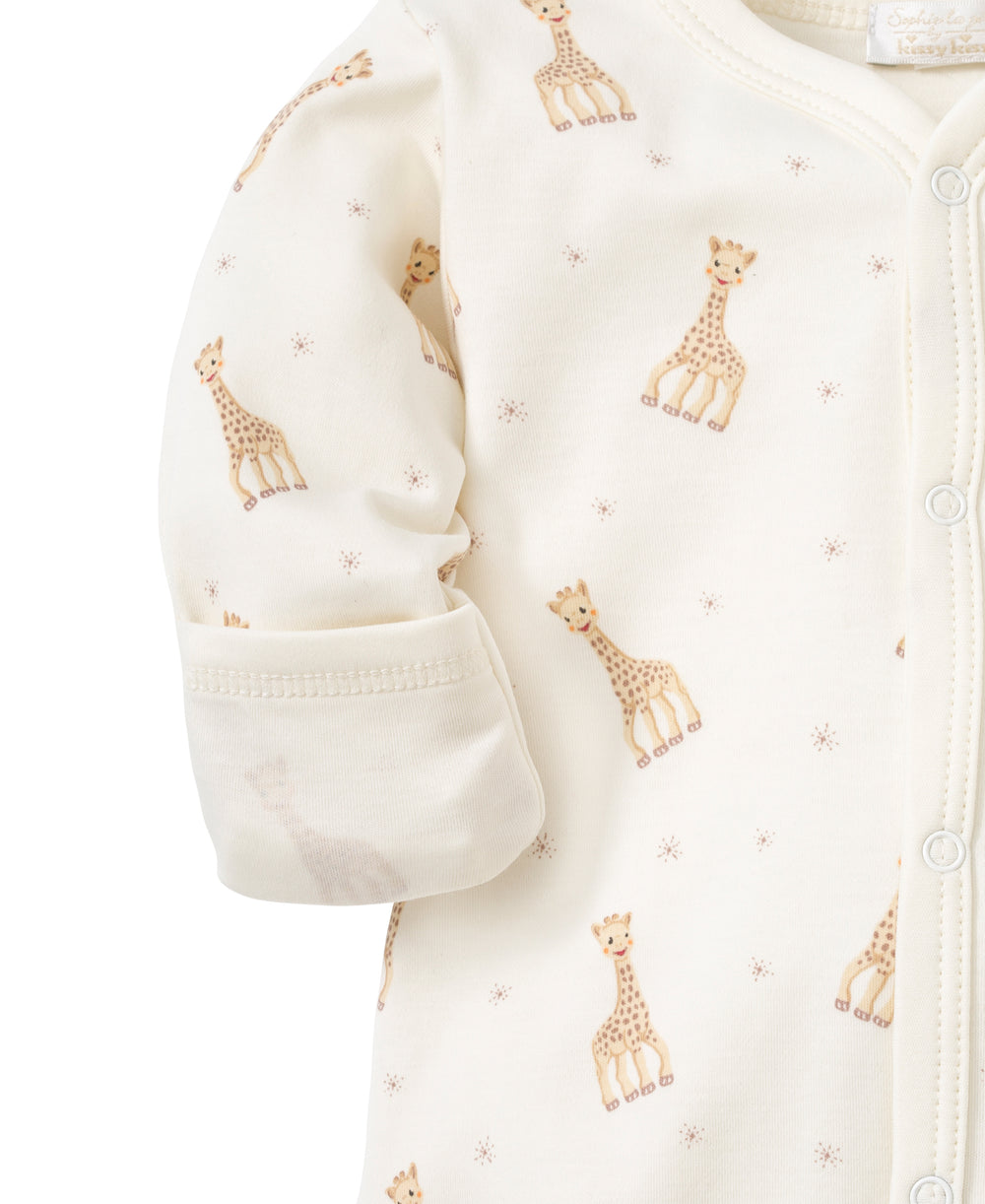 ECRU SOPHIE LA GIRAFE PRINT FOOTIE