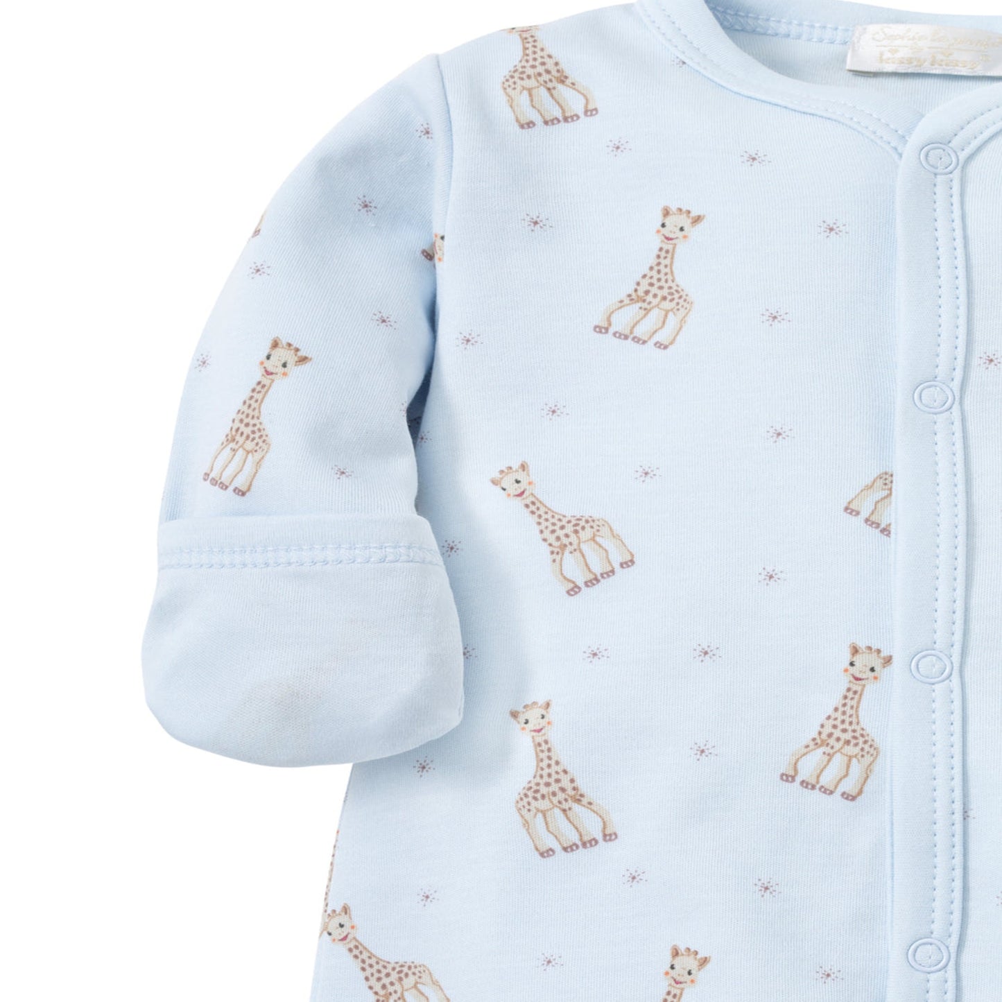 BLUE SOPHIE LA GIRAFE PRINT FOOTIE