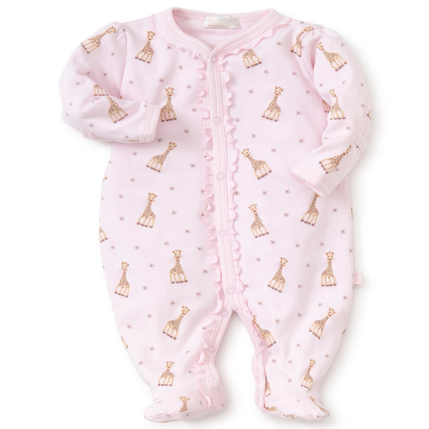 PINK SOPHIE LA GIRAFE PRINT FOOTIE