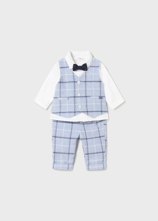 2-piece set with bow tie newborn baby