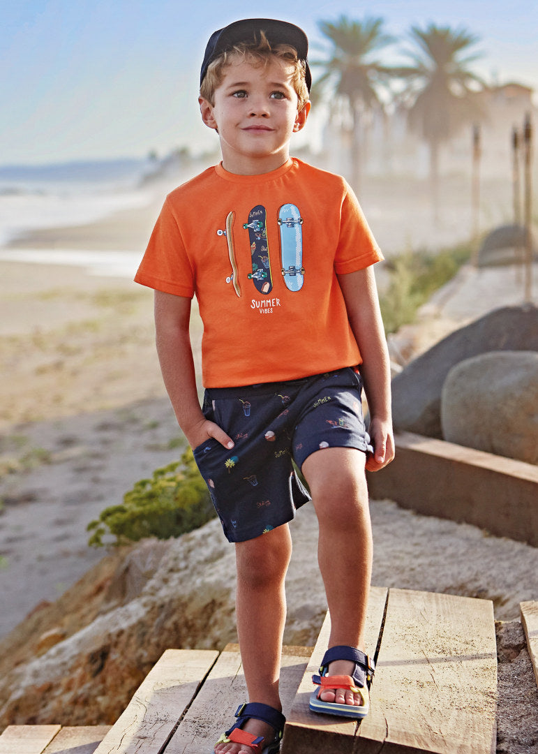 2-Piece Sustainable Cotton Set Printed Motif Boy