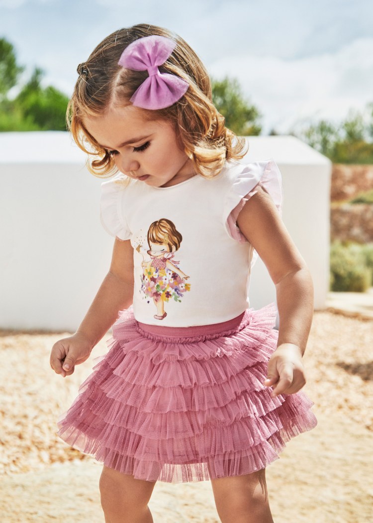 1981 TULLE SKIRT PETUNIA & T/SHIRT SET