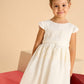 3911 Girl Dress with Lace Detail and Sash