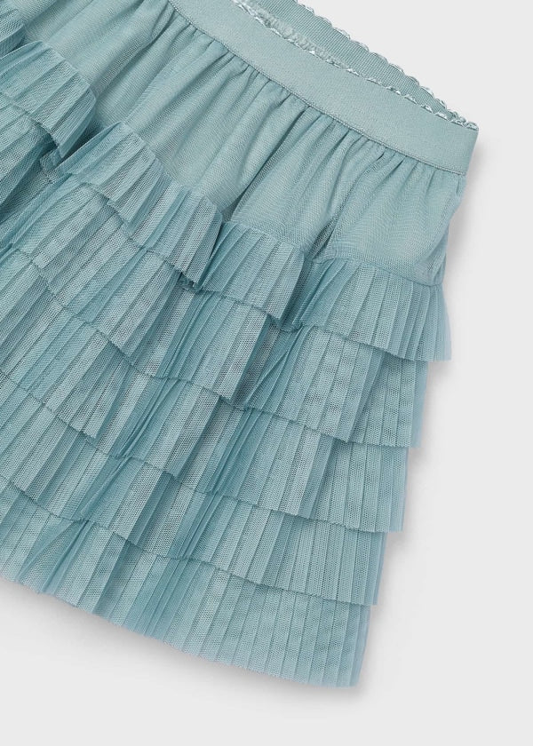 4902 Girl Pleated Tulle Skirt