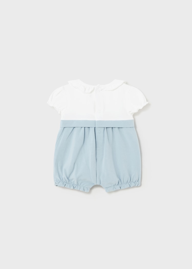 1710 Newborn romper blue