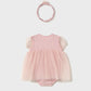 1659 Newborn Tulle Romper with Headband