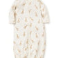 ECRU SOPHIE LA GIRAFE PRINT CONVERTER GOWN