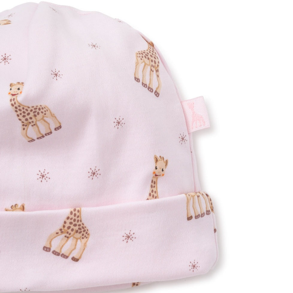 PINK SOPHIE LA GIRAFE PRINT HAT