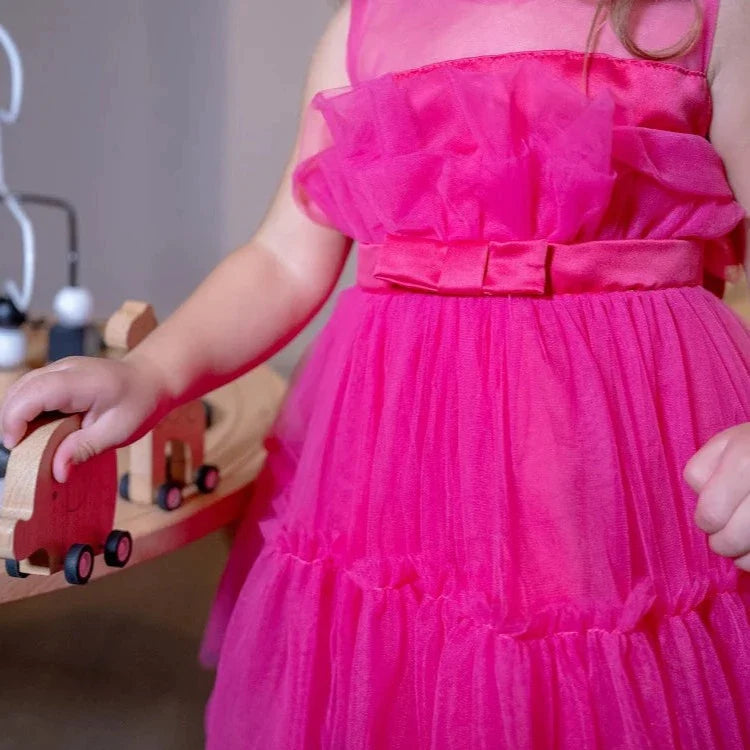 DRESS BABY GIRL-HOT PINK