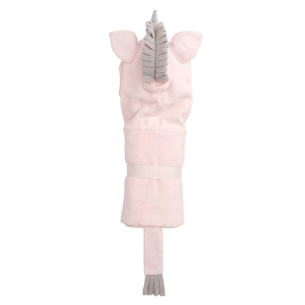 PINK UNICORN HOODED BABY BATH WRAP